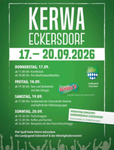 Flyer zur Eckersdorfer Kerwa